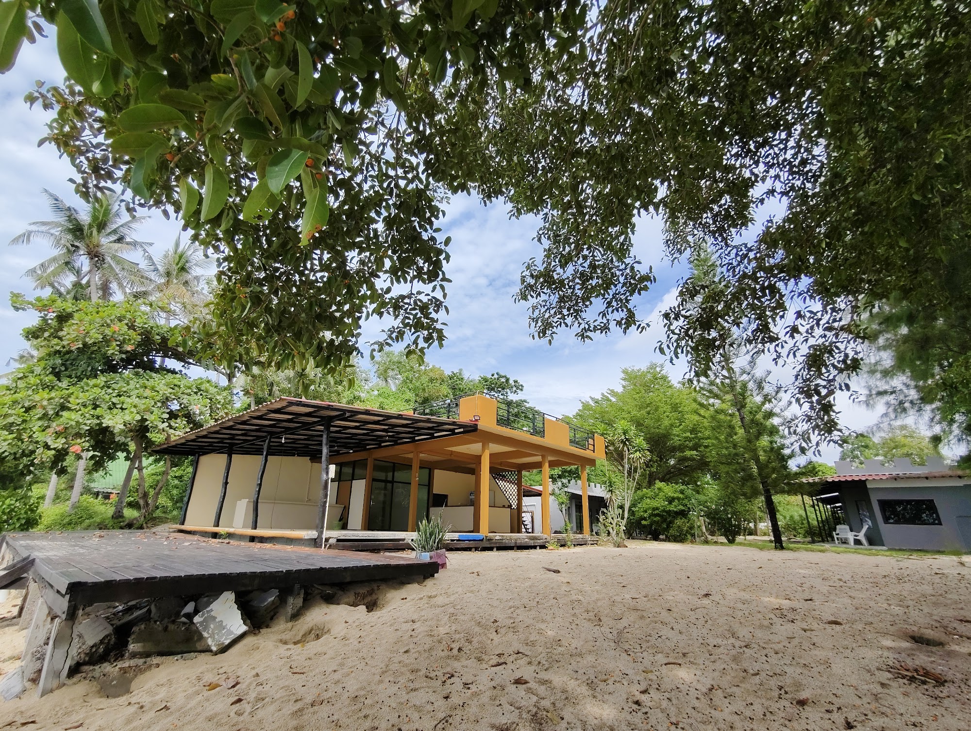 Beachfront pavilion